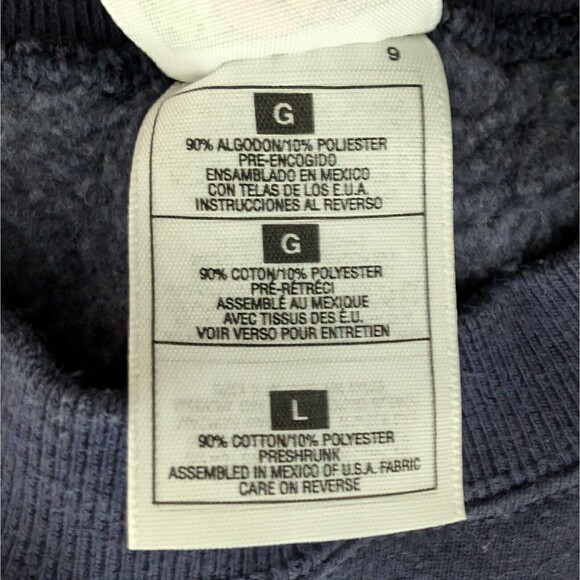 Vintage Titanic Film Crew Mexico 1997 Large Sweatshirt Movie Blue Ship Rare - Picture 7 of 8